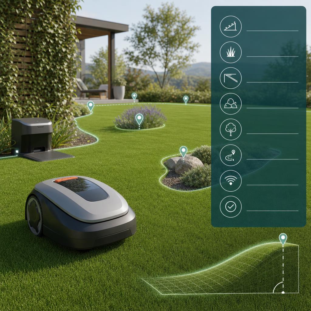 Original Navimow EU editorial for wire-free robotic lawn mowers and accessories for Europe