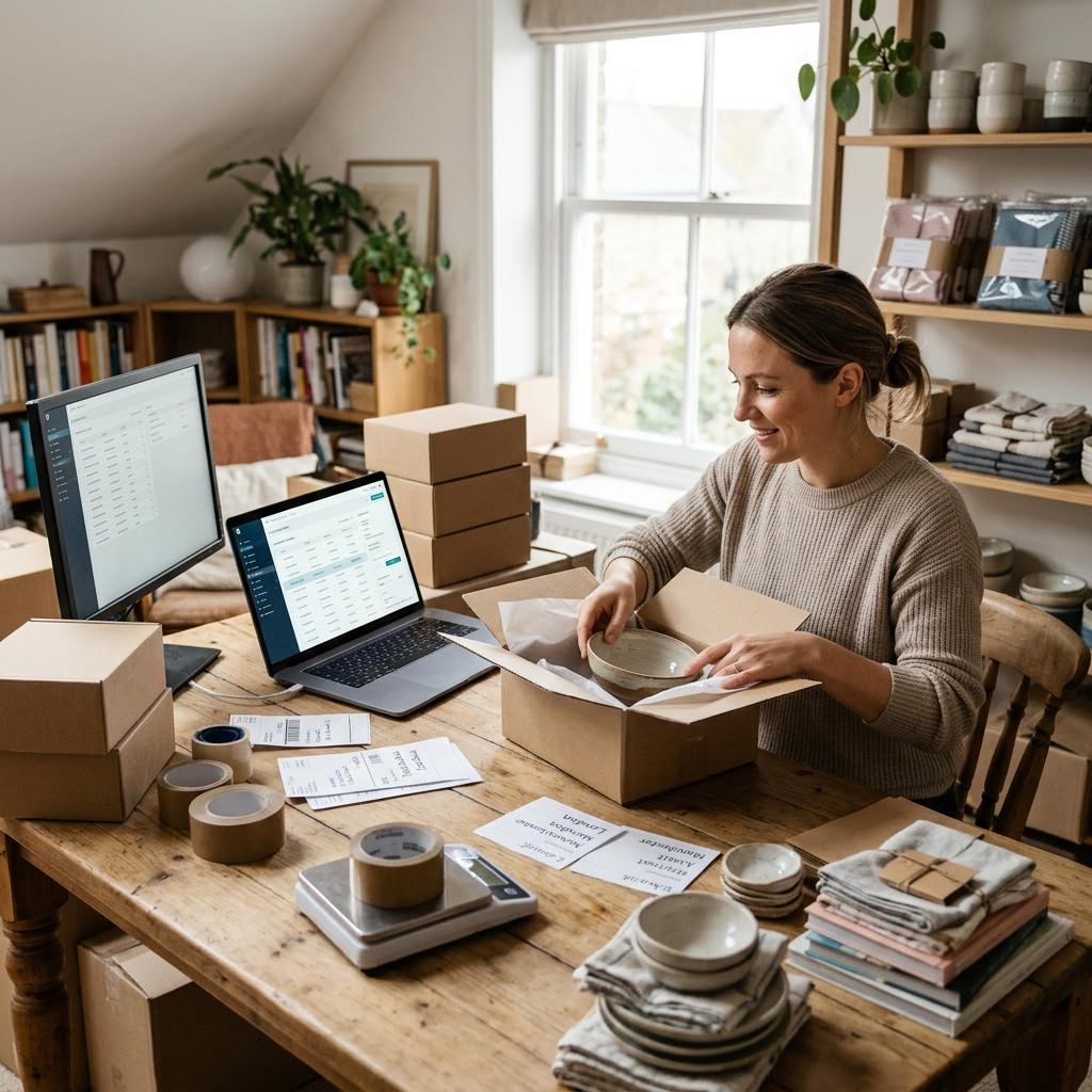 Original editorial image illustrating Amazon Sellers Programme (UK)'s product or service category