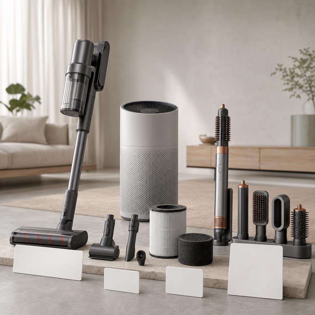 Original Dyson Lithuania editorial for Lithuanian-market vacuum cleaners, air treatment and hair-care appliances