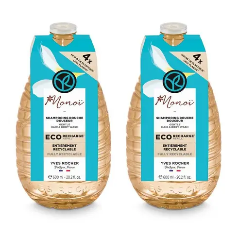 Yves Rocher Austria refill pack for Monoi shower shampoo