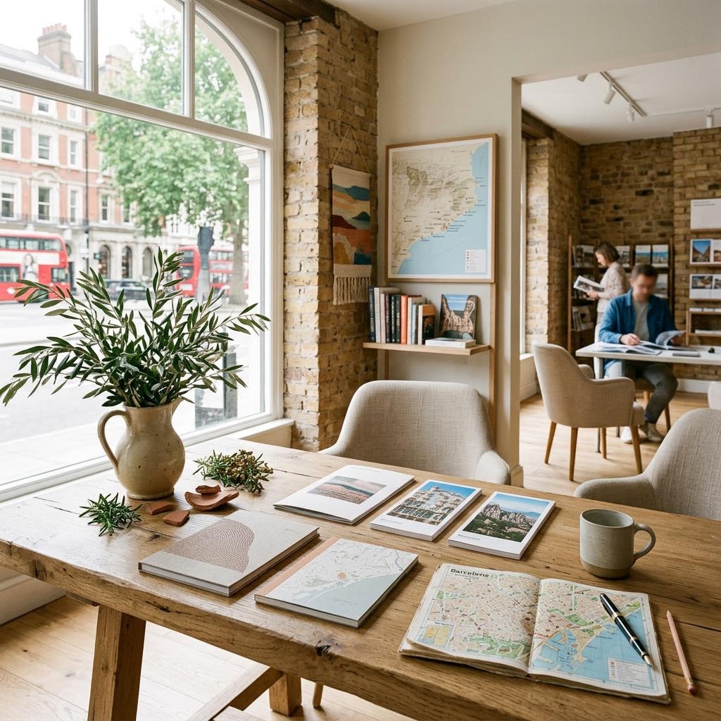 Original editorial image illustrating the Barcelona Turisme UK merchant category