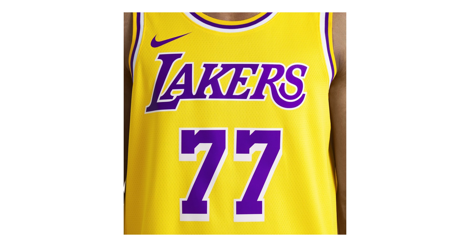 Gold Luka Dončić Los Angeles Lakers Nike Swingman Icon Edition jersey