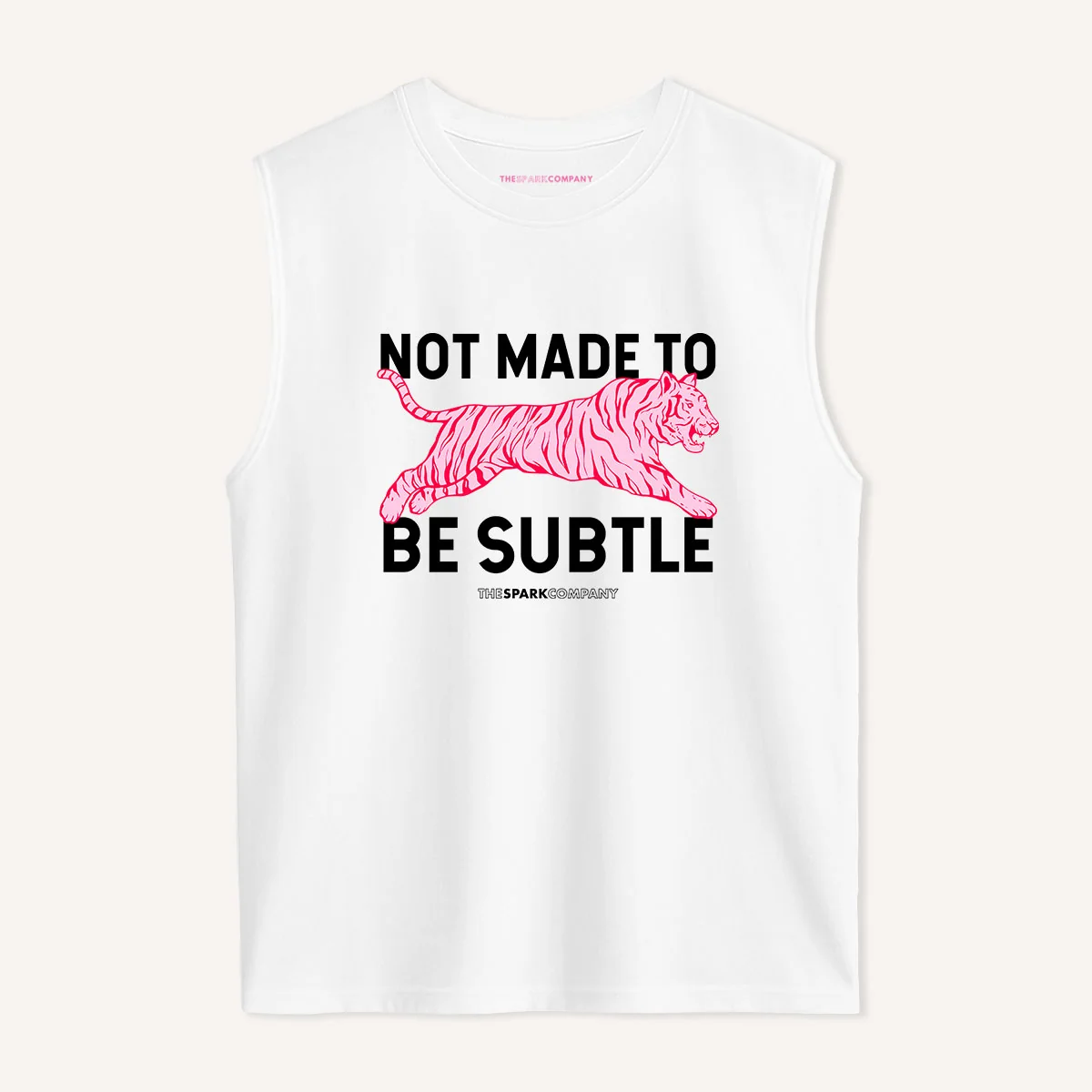 The Spark Company printed cotton message T-shirt