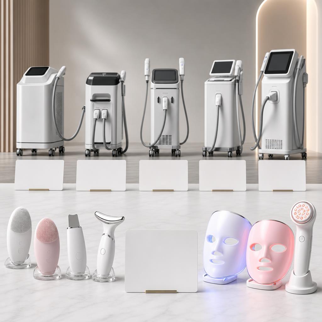 Original myChway UK editorial for beauty equipment including consumer and professional-use body contouring, cavitation, IPL, laser, facial and related machines
