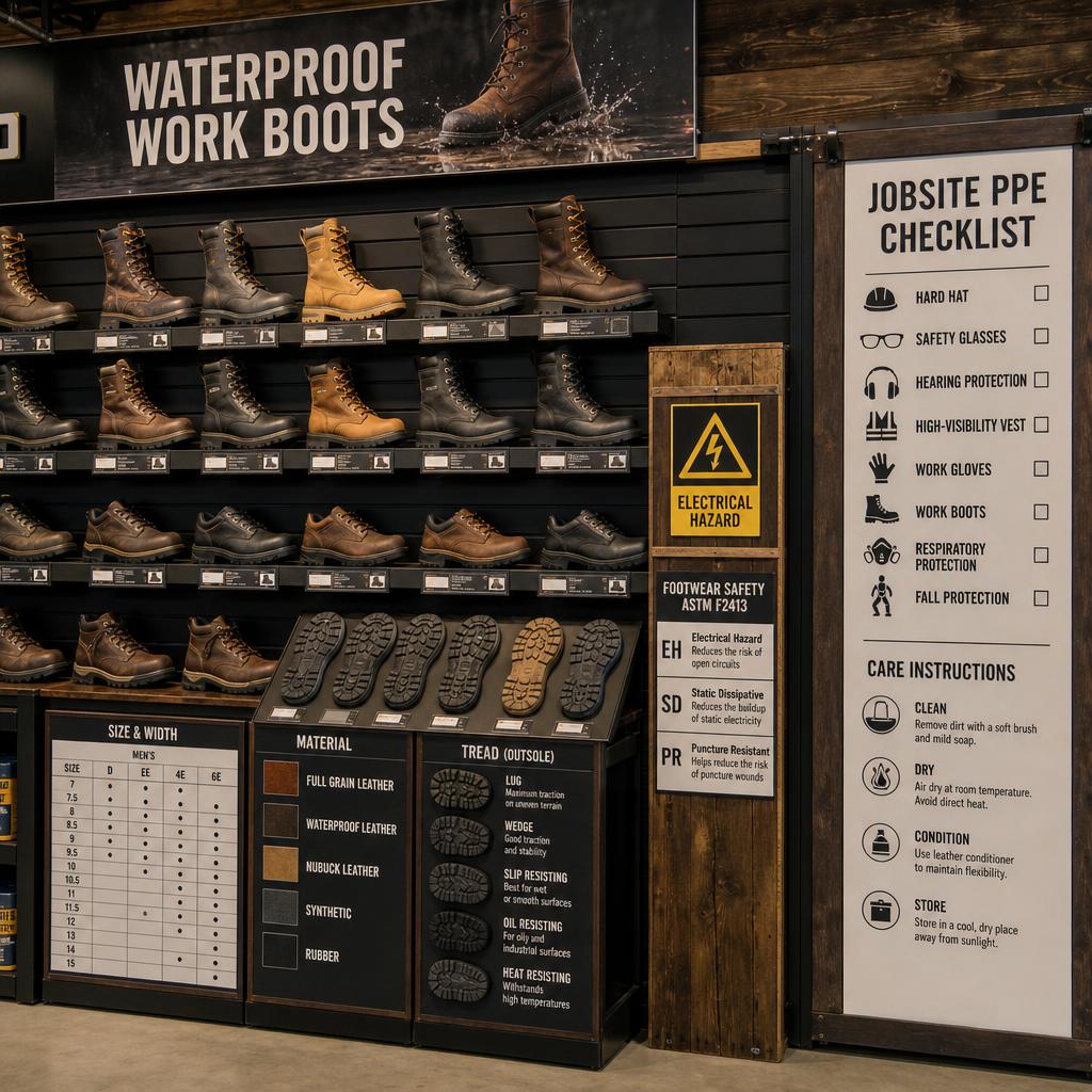 Original photographic Muck Boot US editorial for US waterproof work, farm and outdoor boot storefront