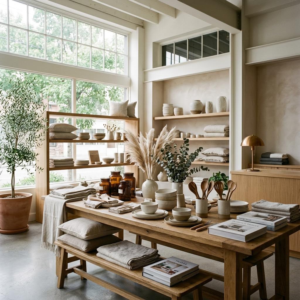 Original editorial image illustrating the Lahome merchant category