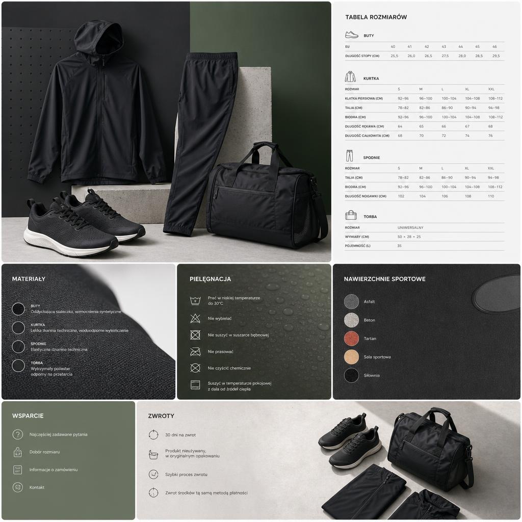 Original SportStyleStory PL editorial for Polish sports footwear, apparel and accessories