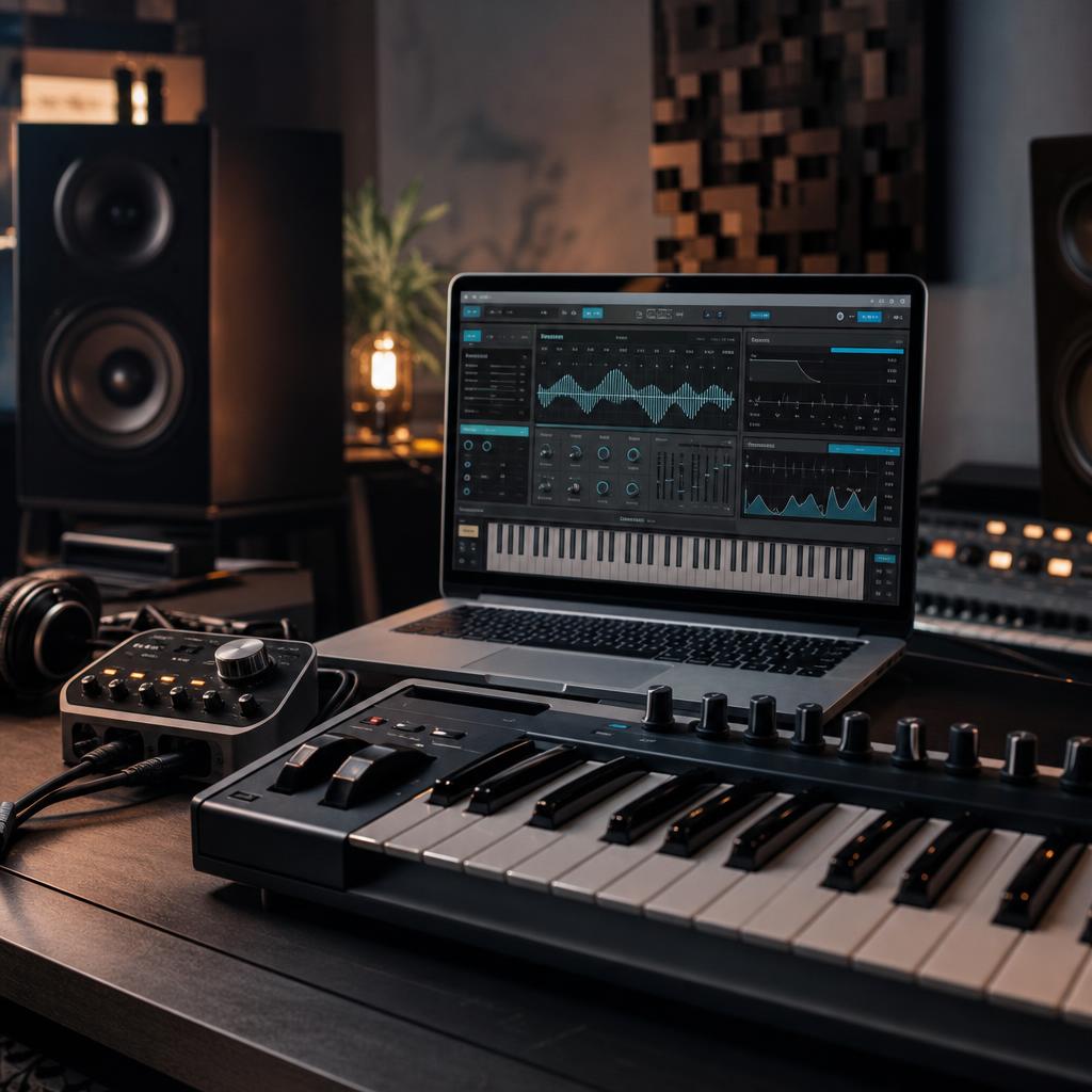 Original photographic Martinic Audio editorial for music-production virtual instruments and audio effect plug-ins
