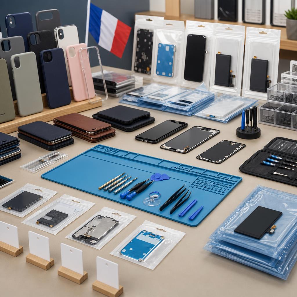 Original GSMnet FR editorial for phone cases, accessories, replacement parts, tools and equipment for mobile-device repair