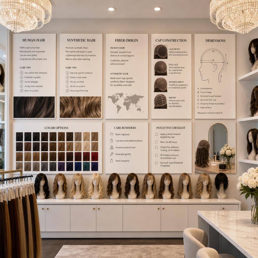 Original photographic Best Wig Outlet US editorial for US human-hair and synthetic wig storefront