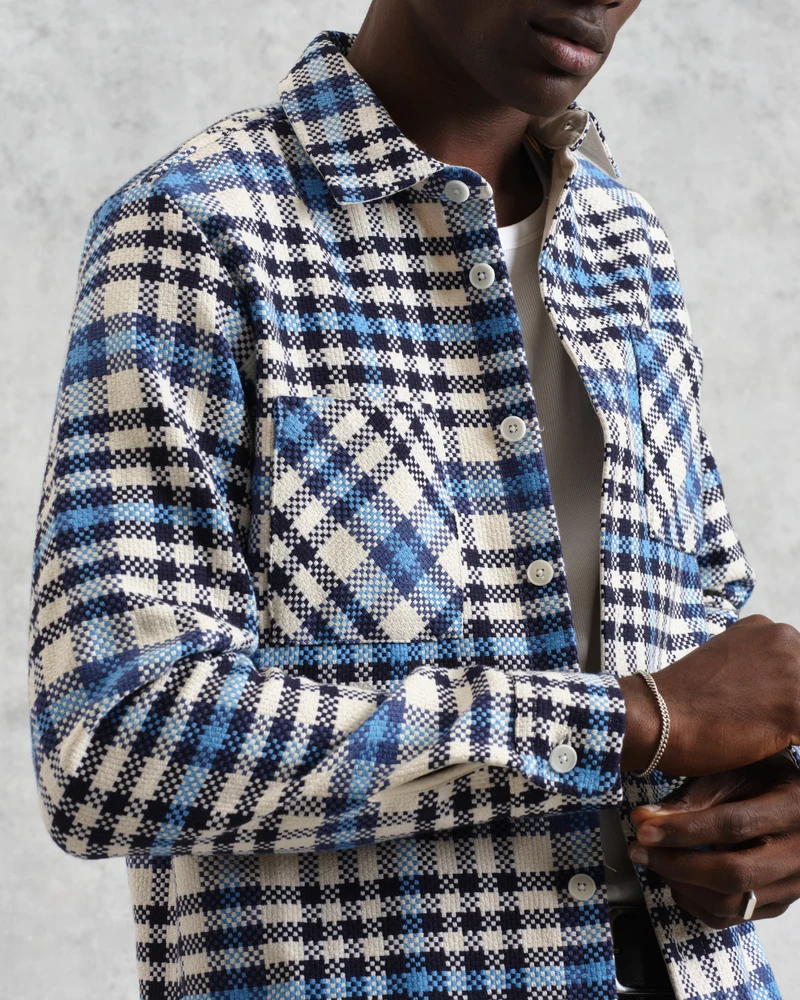 Wax London Whiting checked overshirt