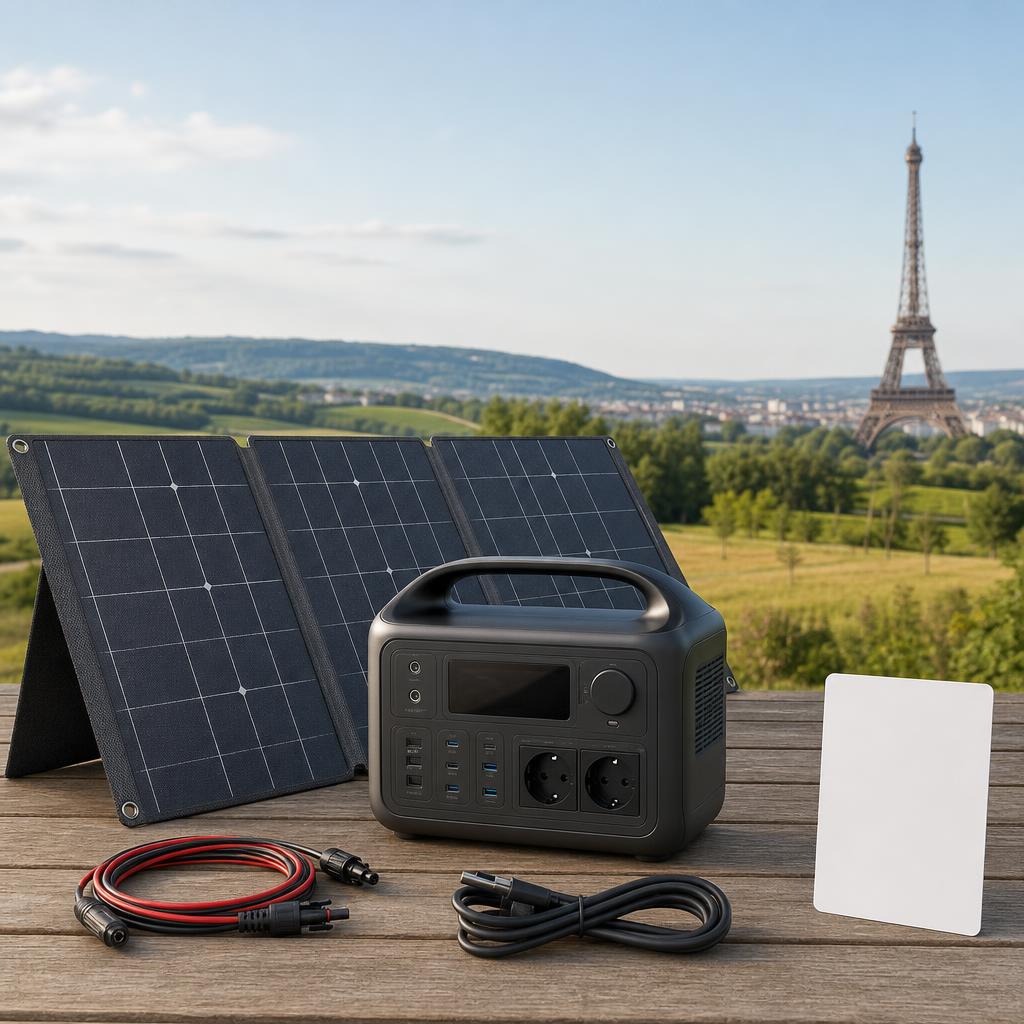 Confirm model, capacity, limits, solar compatibility, French warranty and delivery.