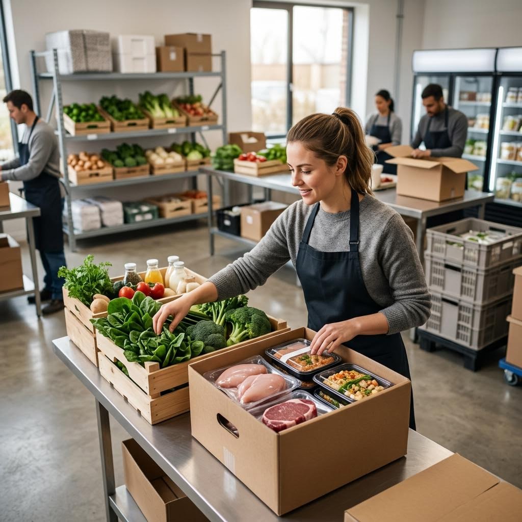 Original editorial image illustrating the Muscle Food merchant category