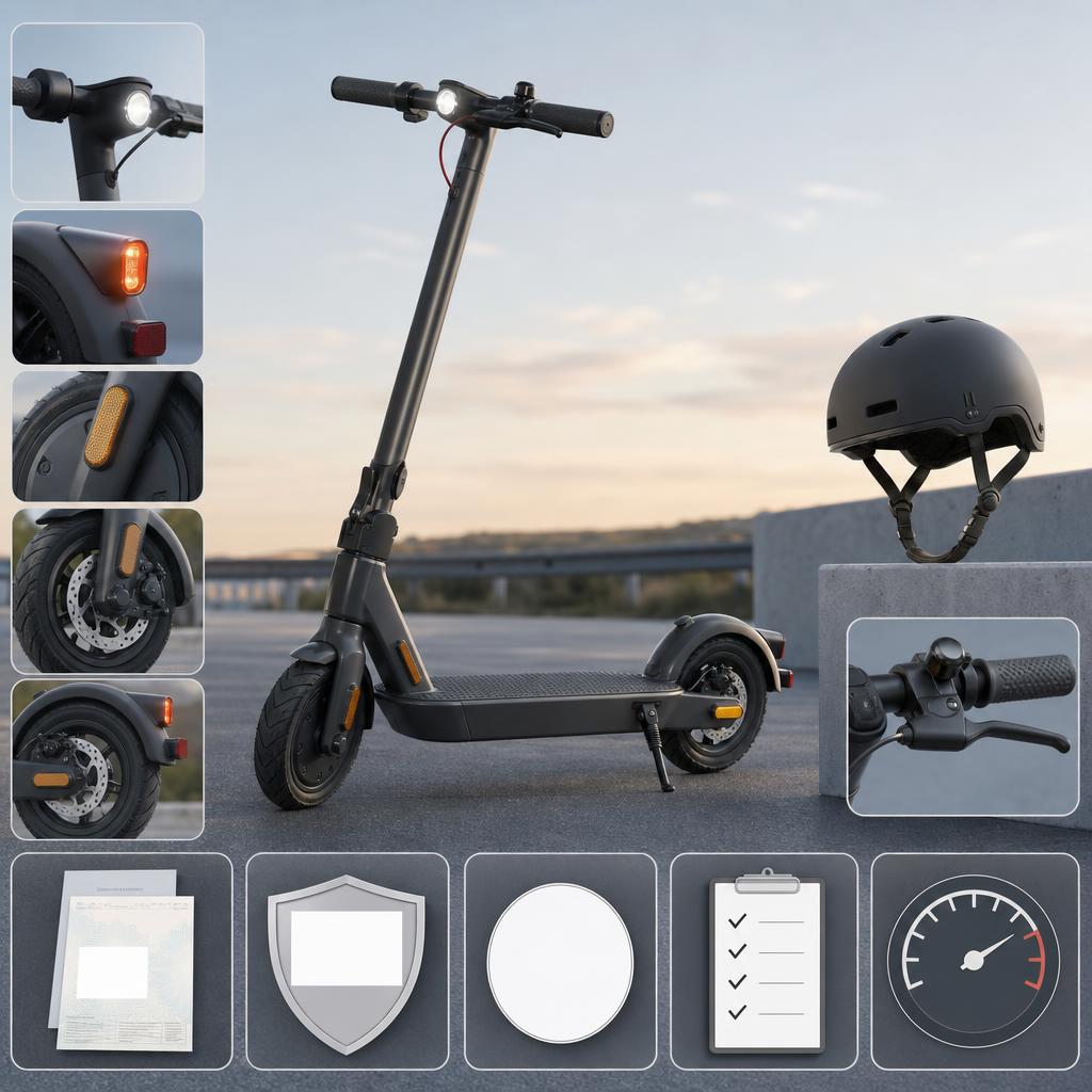 Original iScooter DE editorial for German-market electric scooters including road-authorized ABE/eKFV variants and related accessories