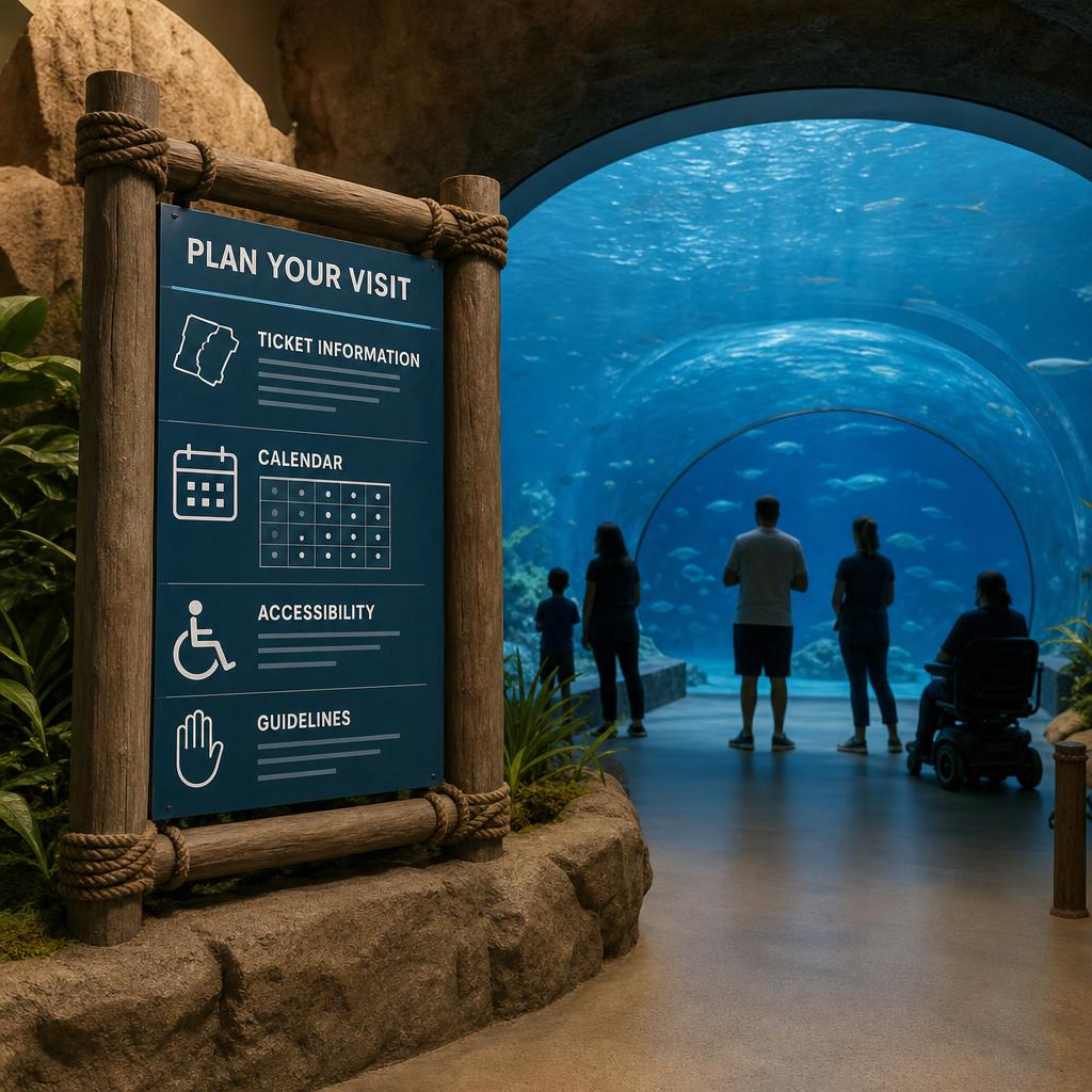 Original photographic visit-planning editorial for official SEA LIFE aquarium attraction in Busan