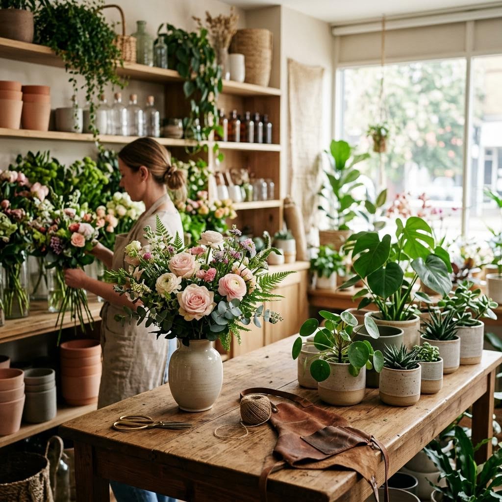 Original editorial image illustrating the FLOURISH merchant category