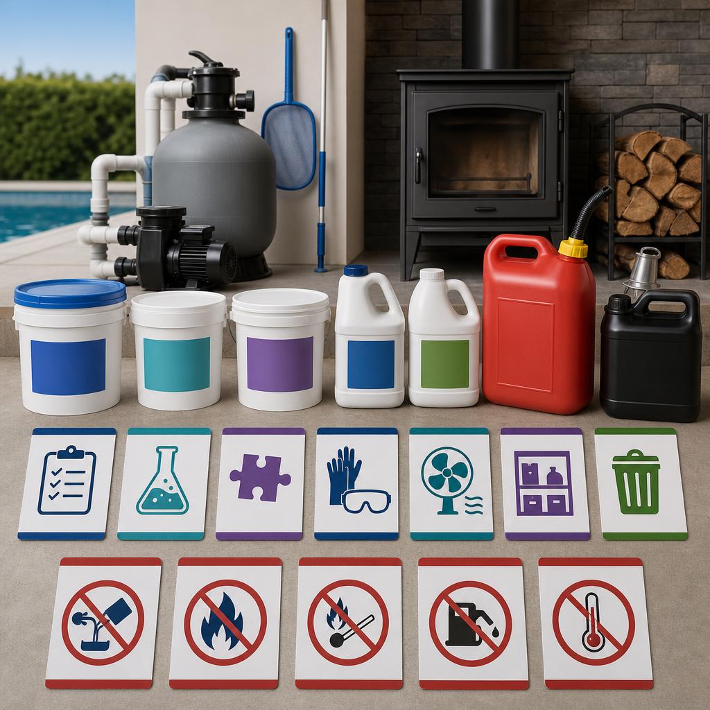 Original Höfer Shop DE editorial for pool and household chemicals plus fuels for home and garden