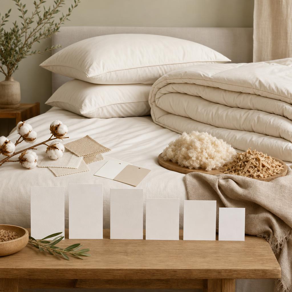 Original Larke UK editorial for UK duvets and bedding made with natural fibres