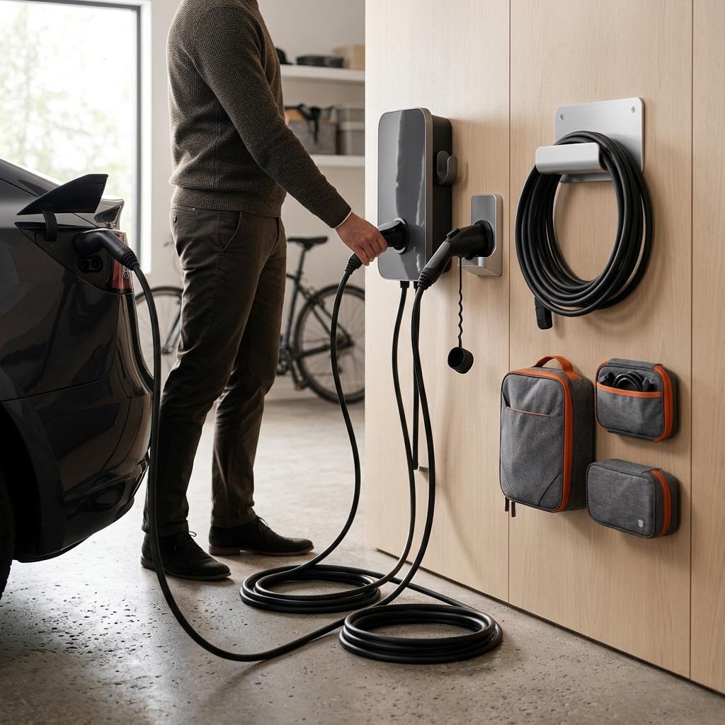 Original editorial image illustrating the EV King - Electric Car Charging Accessories merchant category