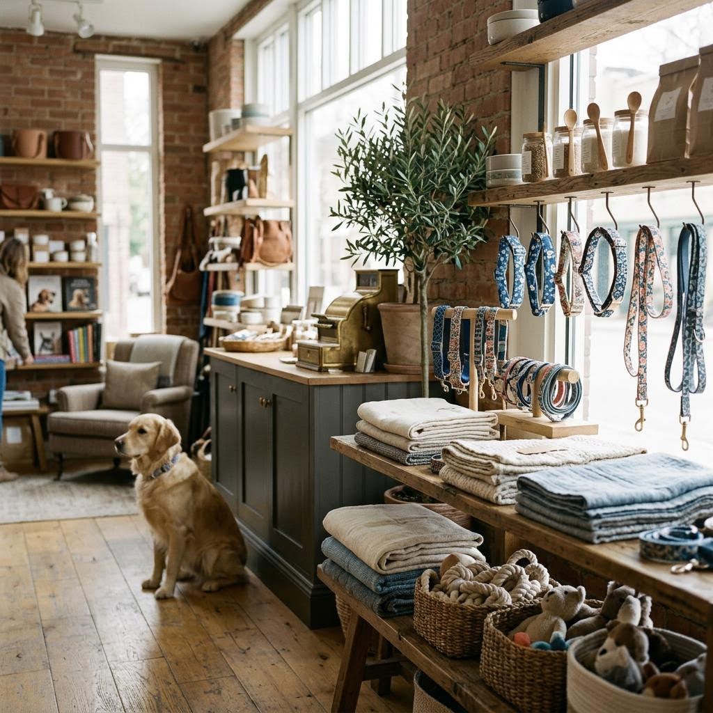 Original editorial image illustrating the Blueberry Pet merchant category