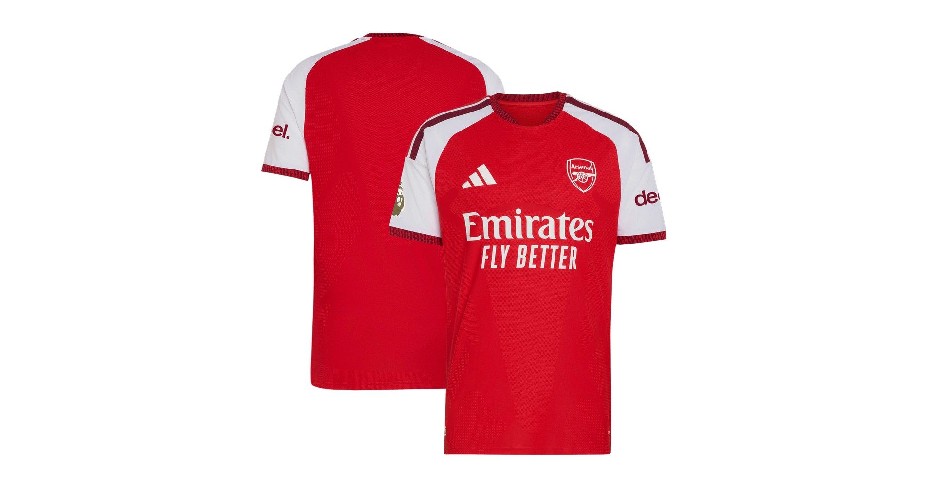 Red adidas Arsenal 2026/27 home jersey