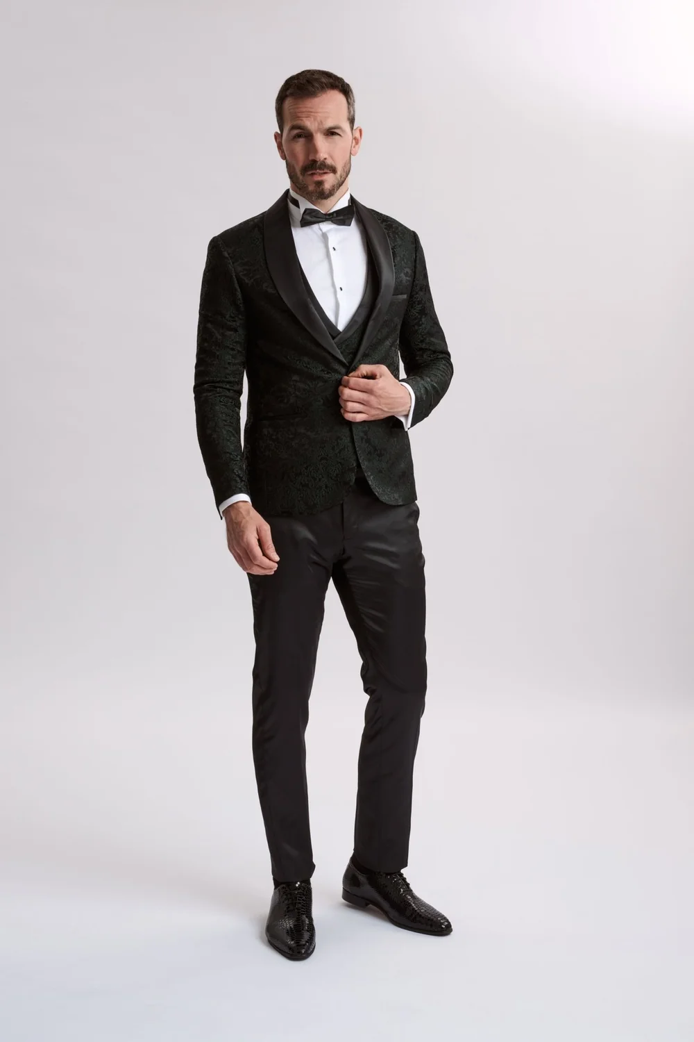 Three-piece suit by Santoro Milan