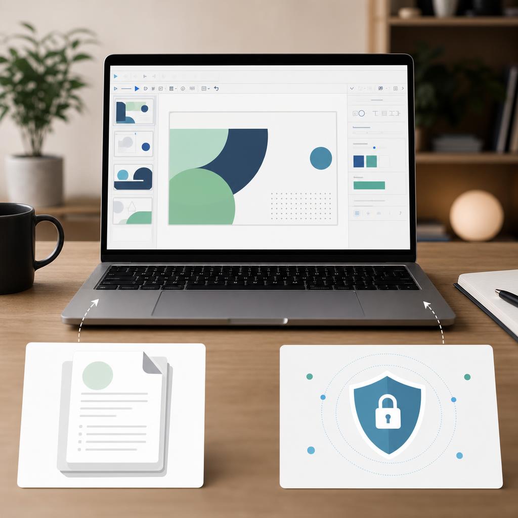 Original photographic PopAi editorial for Singapore-based AI-assisted presentation and document workspace