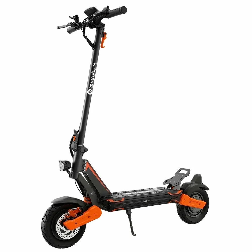 iSinwheel electric scooter shown off the road; Dutch road approval must be checked separately