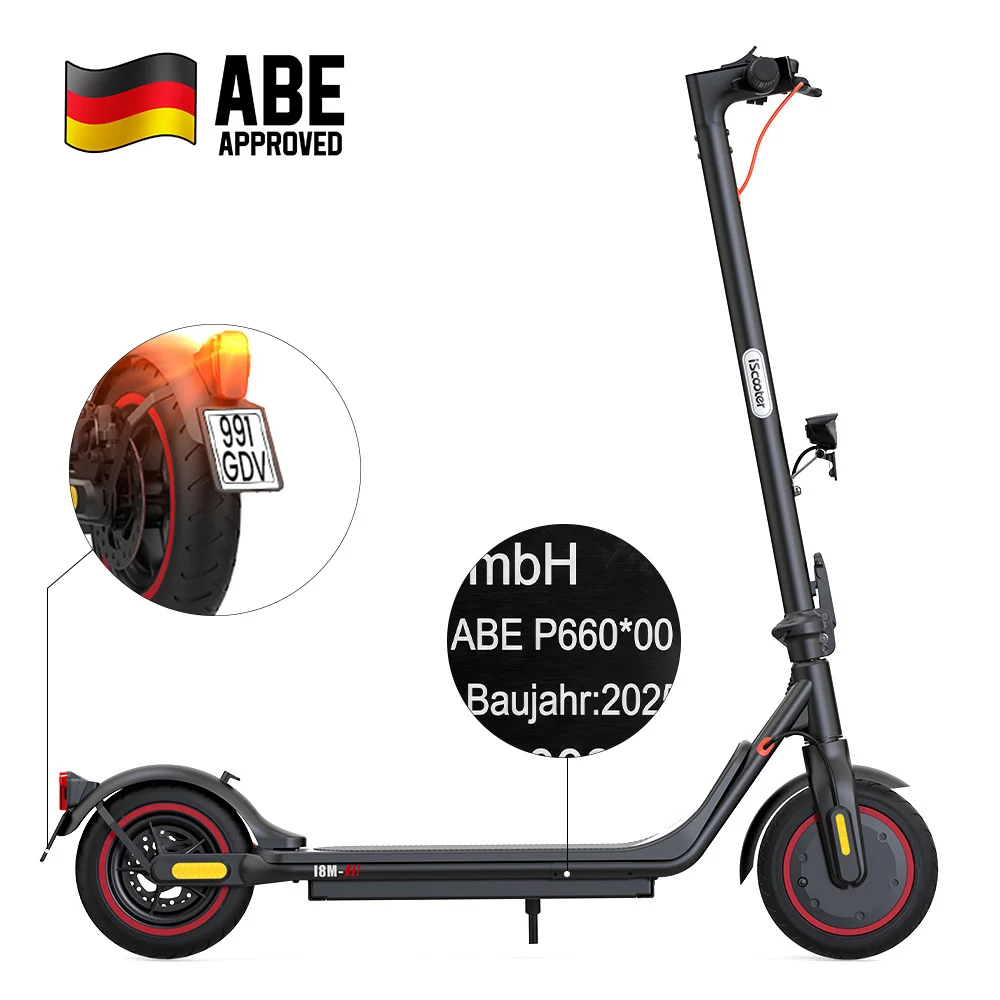 iScooter Pendler-E-Scooter mit deutscher ABE-Straßenzulassung