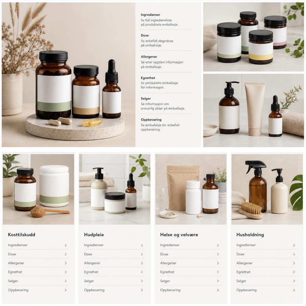 Original iHerb NO editorial for Norwegian-market ordinary supplements, nutrition, personal-care and household goods