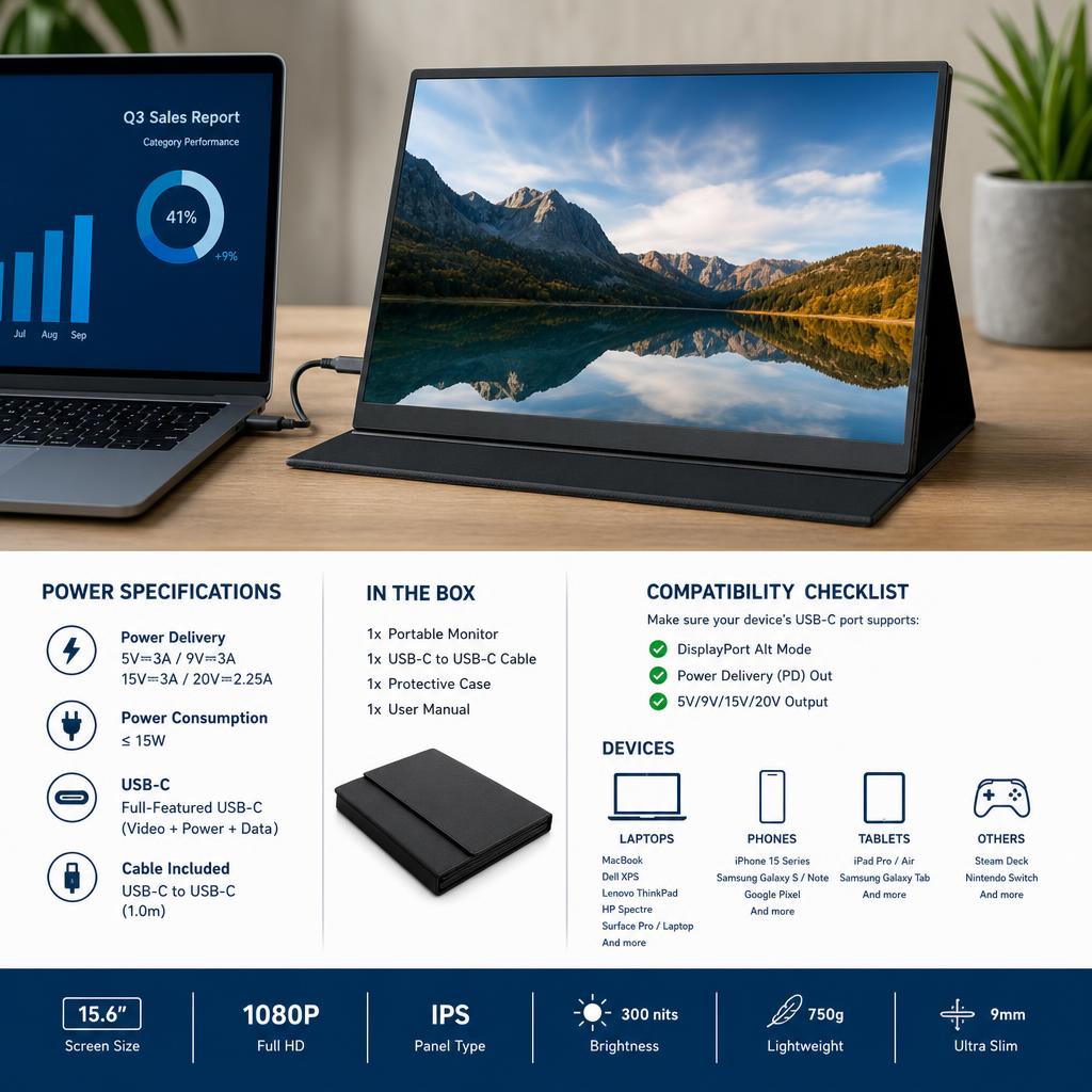 Original photographic UPERFECT US editorial for US portable computer monitors and display accessories
