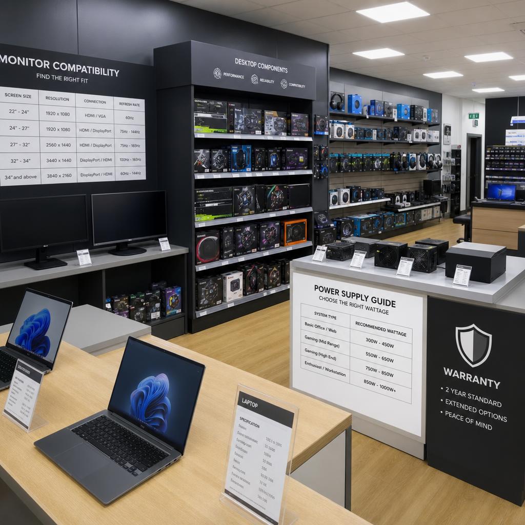Original photographic Ebuyer UK editorial for UK computers, components, electronics and business technology storefront