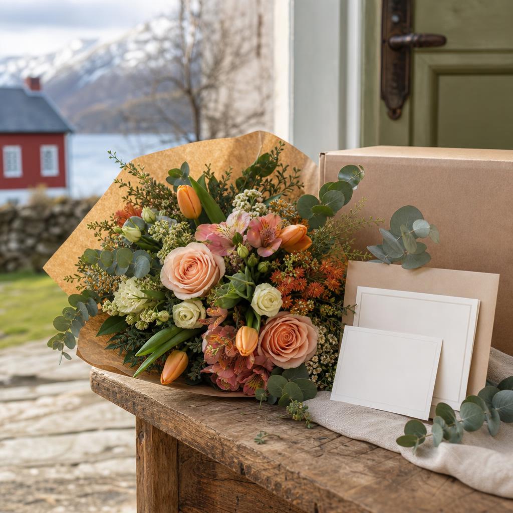 Original Euroflorist Norway editorial for Norwegian flower and bouquet delivery
