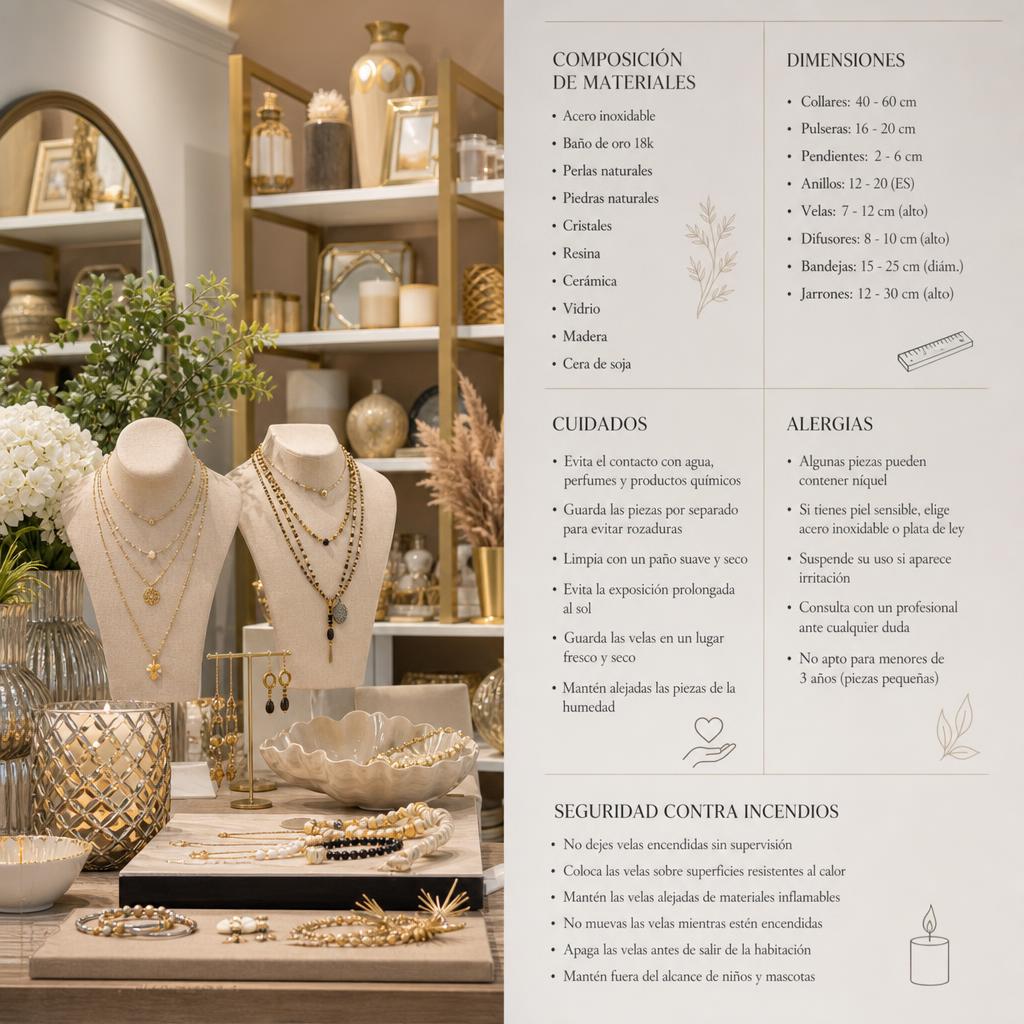 Original photographic APODEMIA Spain editorial for Spanish-language jewellery, accessories and home décor storefront