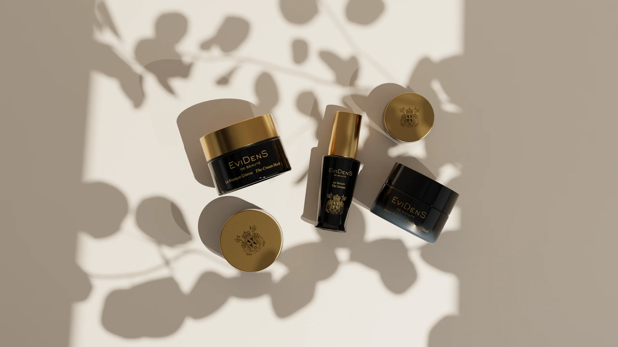 EviDenS de Beauté serum and skincare products