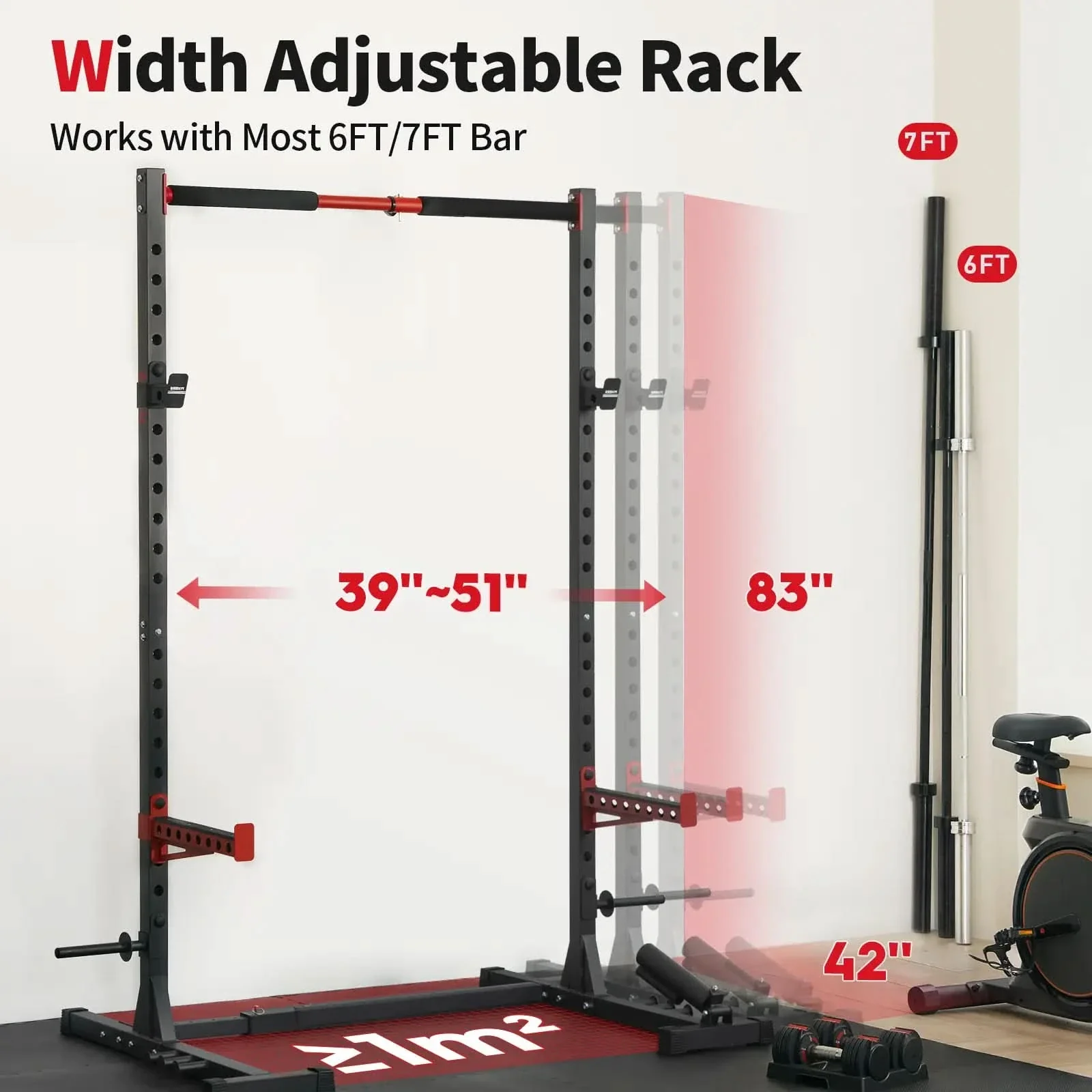 FED Fitness squat rack for a home gym