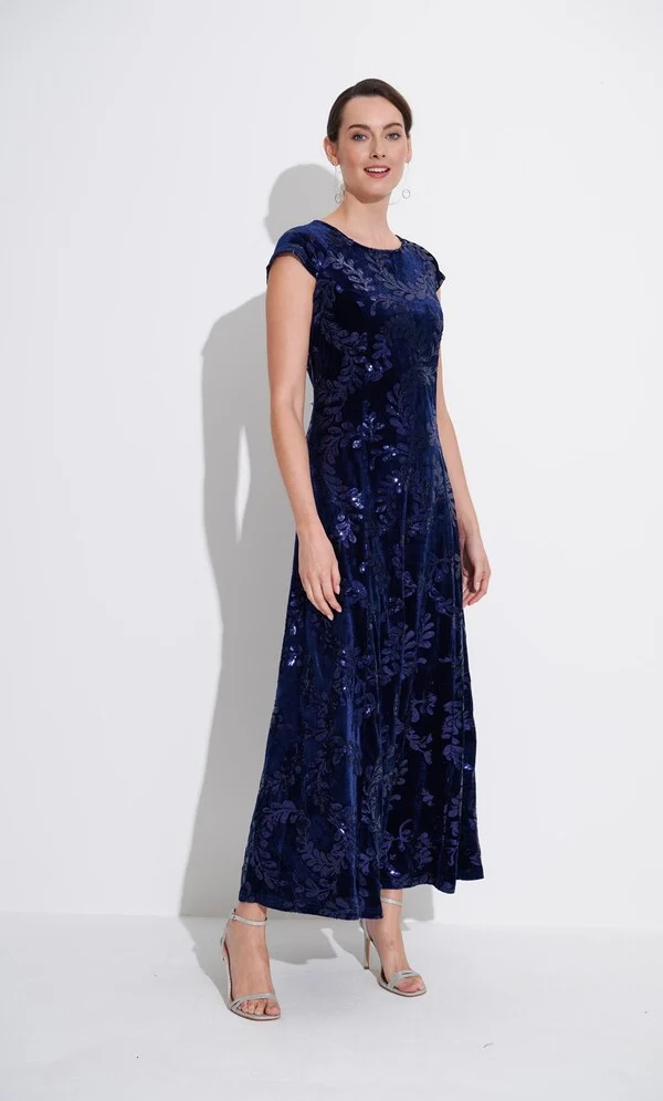 Klass sequinned velvet occasion dress