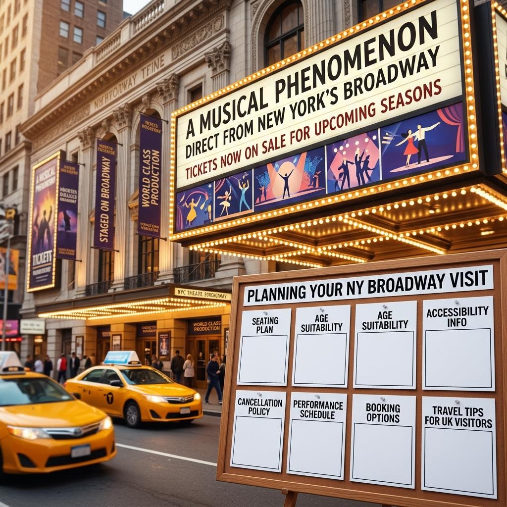 Original Harry Potter Broadway editorial for UK-audience tickets for Harry Potter and the Cursed Child on Broadway in New York City