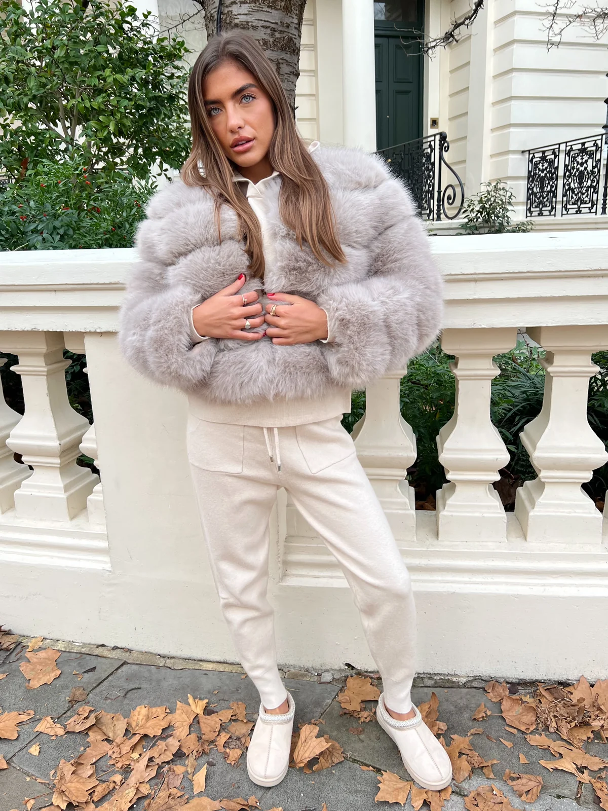 H&L Fashions winter faux-fur coat