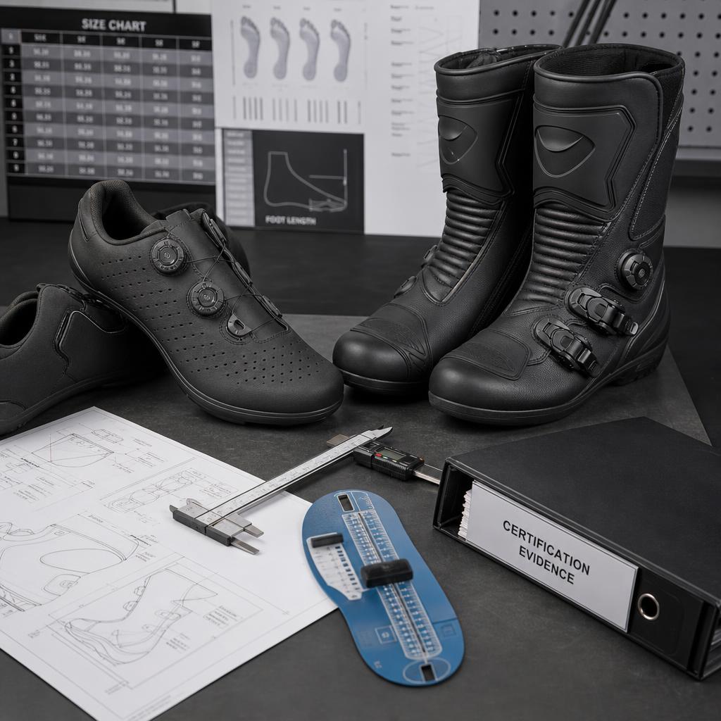 Original photographic Sidi US editorial for US storefront for cycling and motorcycle footwear, apparel and accessories